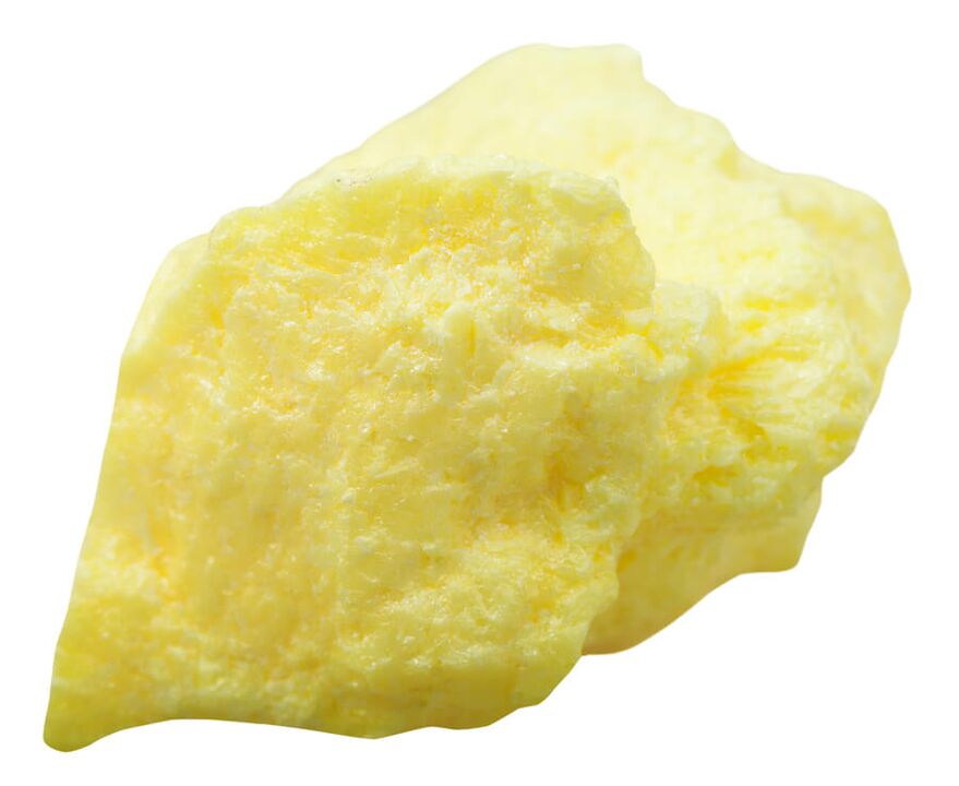 El azufre es un elemento de la composición cerámica.