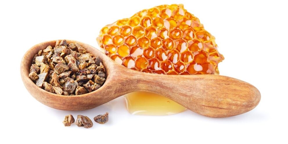 Propóleo un componente de la composición de queramina.